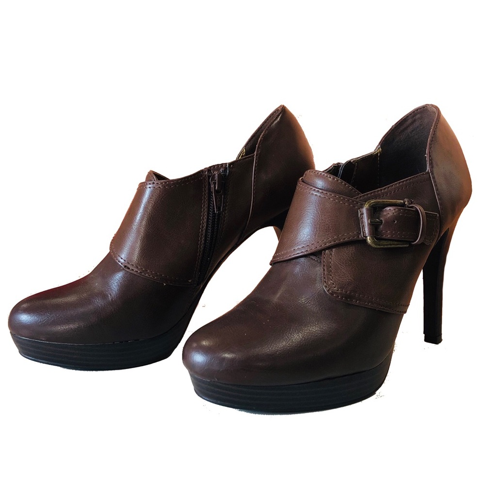 Worthington Brown Leather Ankle Boot 8.5